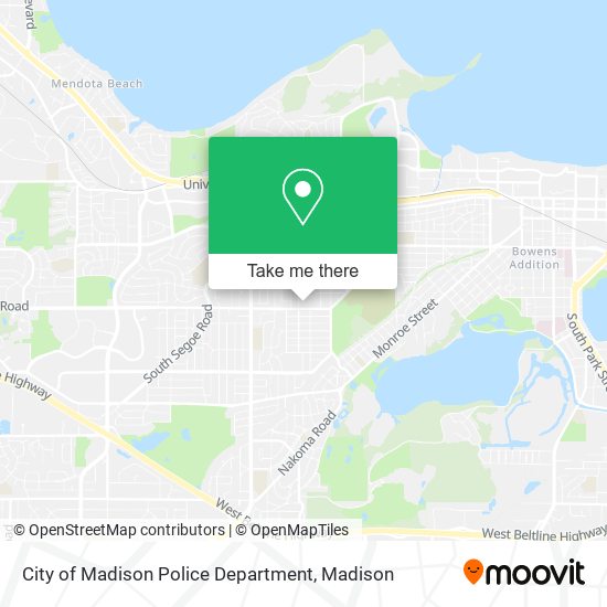 Mapa de City of Madison Police Department