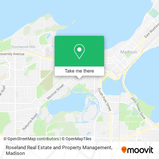 Roseland Real Estate and Property Management map