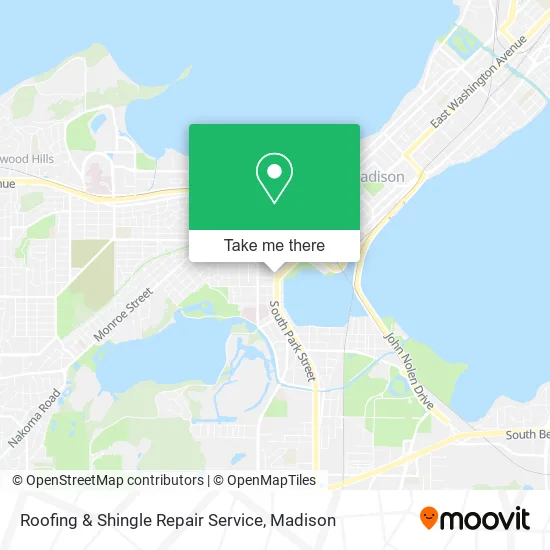 Roofing & Shingle Repair Service map