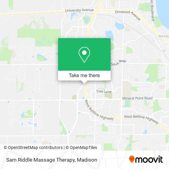 Sam Riddle Massage Therapy map