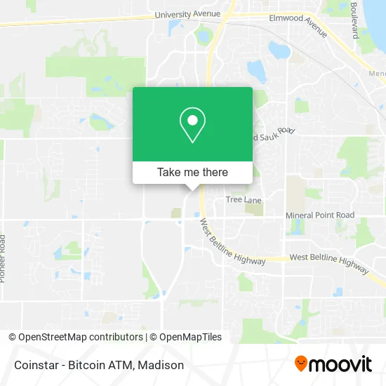 Mapa de Coinstar - Bitcoin ATM