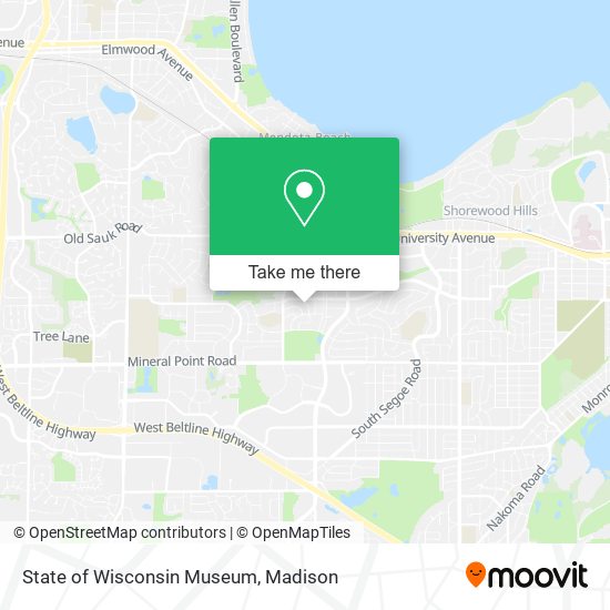 State of Wisconsin Museum map