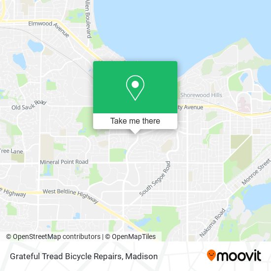 Grateful Tread Bicycle Repairs map