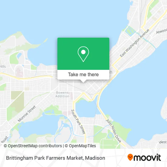 Brittingham Park Farmers Market map