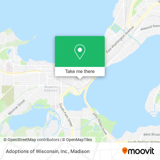 Adoptions of Wisconsin, Inc. map