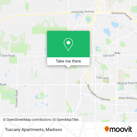 Tuscany Apartments map