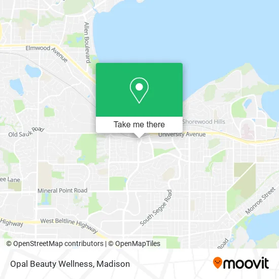 Mapa de Opal Beauty Wellness