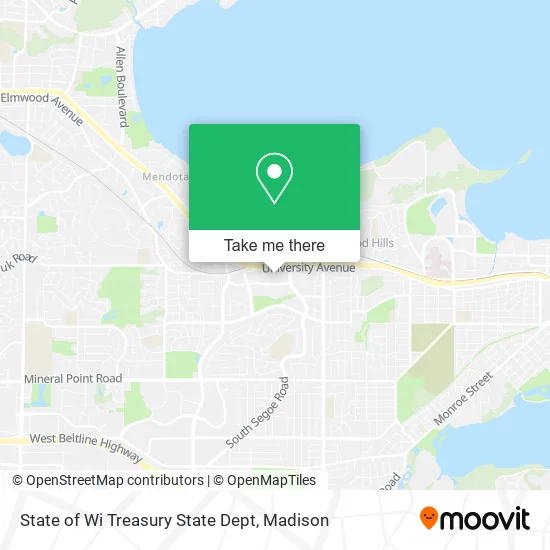 Mapa de State of Wi Treasury State Dept