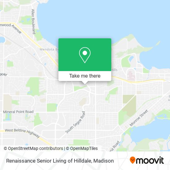 Mapa de Renaissance Senior Living of Hilldale