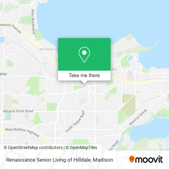 Renaissance Senior Living of Hilldale map