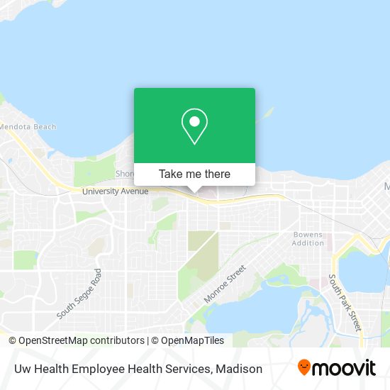 Uw Health Employee Health Services map