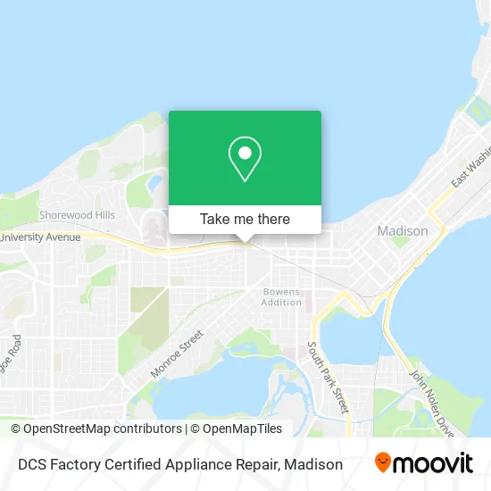 DCS Factory Certified Appliance Repair map