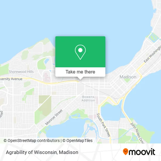 Mapa de Agrability of Wisconsin