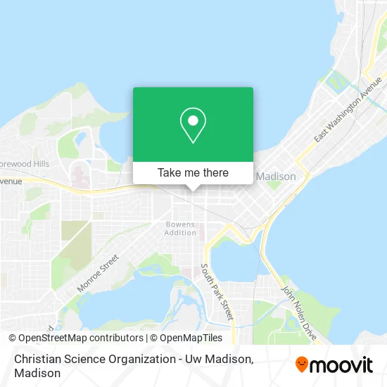 Mapa de Christian Science Organization - Uw Madison