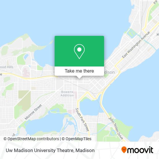 Mapa de Uw Madison University Theatre
