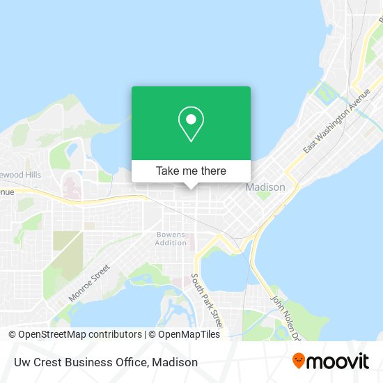 Uw Crest Business Office map