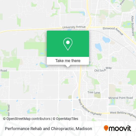 Performance Rehab and Chiropractic map