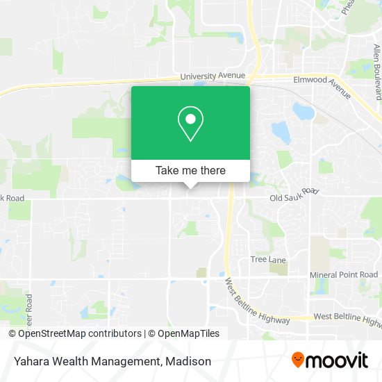 Mapa de Yahara Wealth Management