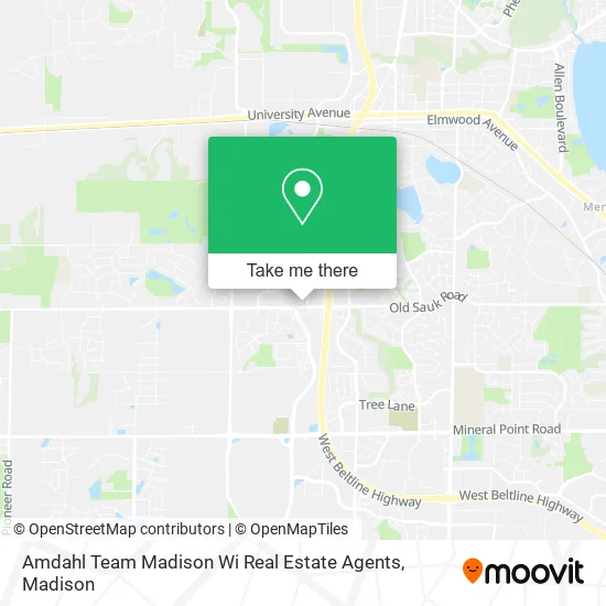 Mapa de Amdahl Team Madison Wi Real Estate Agents