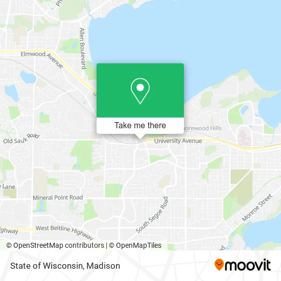 State of Wisconsin map