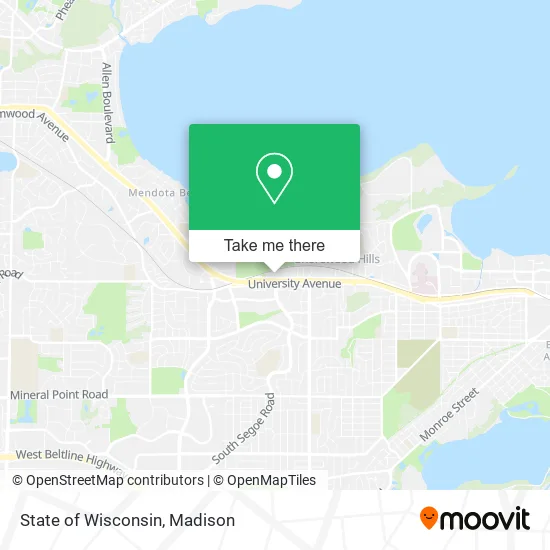 State of Wisconsin map