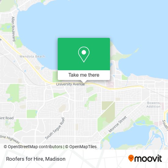 Roofers for Hire map