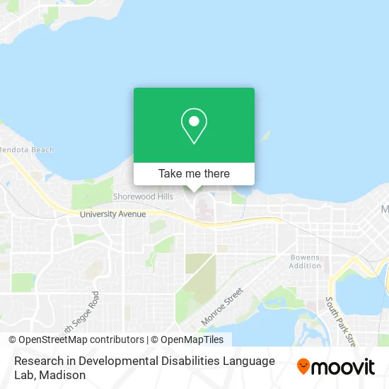 Mapa de Research in Developmental Disabilities Language Lab