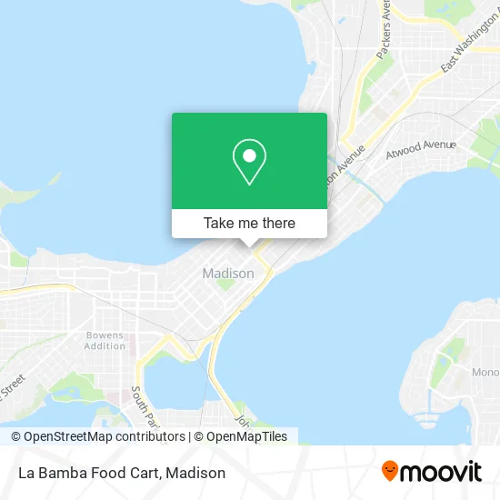 La Bamba Food Cart map