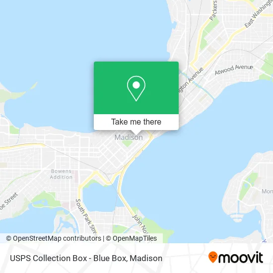 USPS Collection Box - Blue Box map