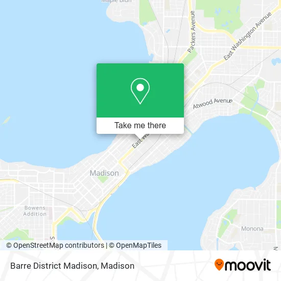 Barre District Madison map