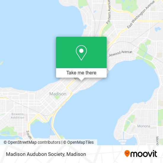Madison Audubon Society map