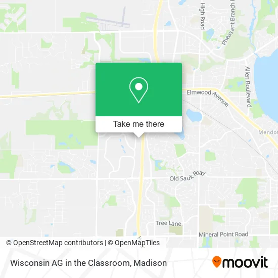 Wisconsin AG in the Classroom map