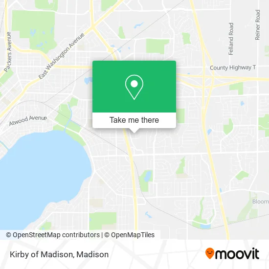Kirby of Madison map
