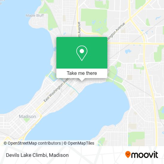 Mapa de Devils Lake Climbi
