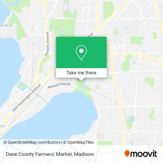 Dane County Farmers' Market map