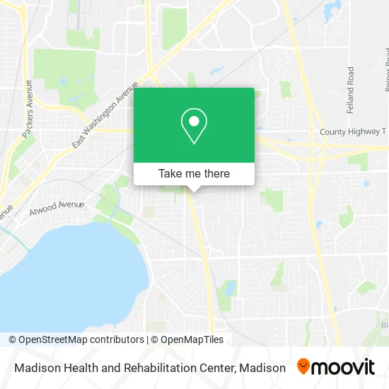 Mapa de Madison Health and Rehabilitation Center
