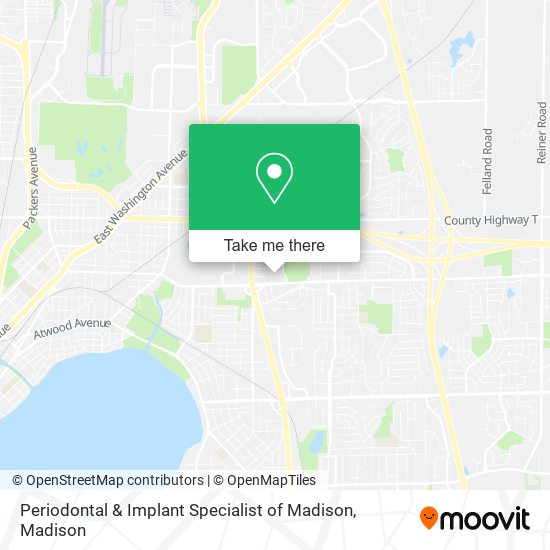 Periodontal & Implant Specialist of Madison map