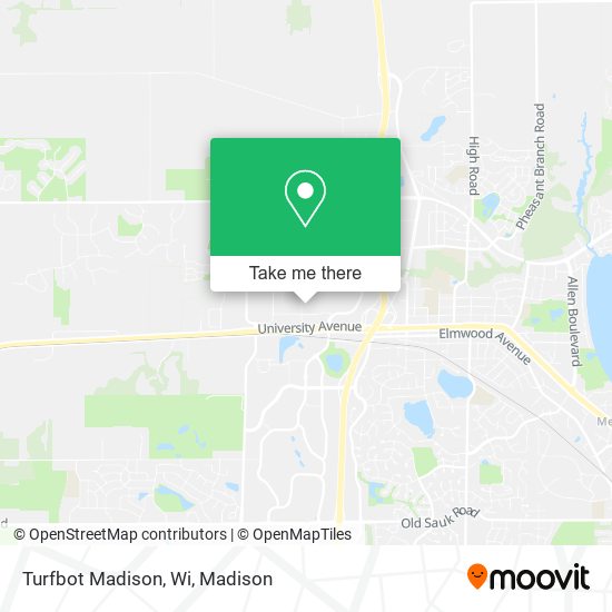 Turfbot Madison, Wi map