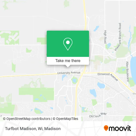 Turfbot Madison, Wi map