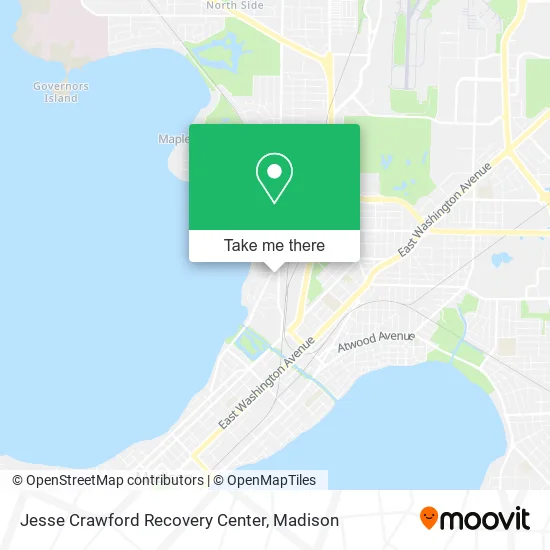Jesse Crawford Recovery Center map
