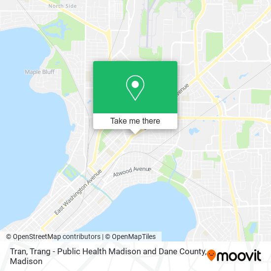 Tran, Trang - Public Health Madison and Dane County map