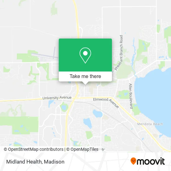 Midland Health map