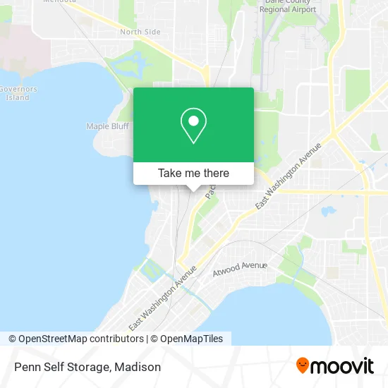 Penn Self Storage map