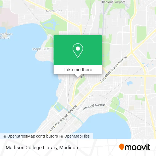 Madison College Library map
