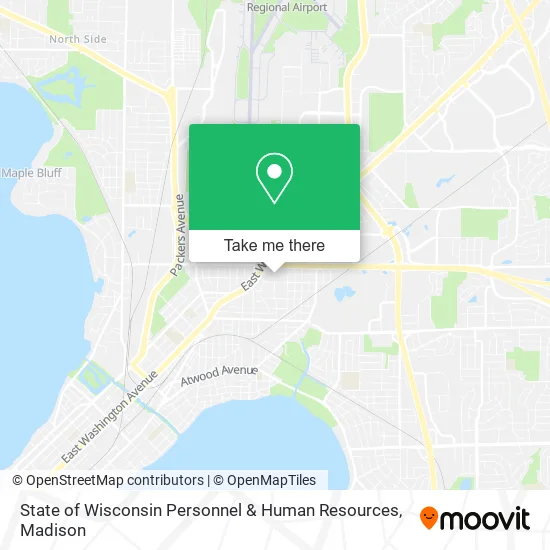 Mapa de State of Wisconsin Personnel & Human Resources