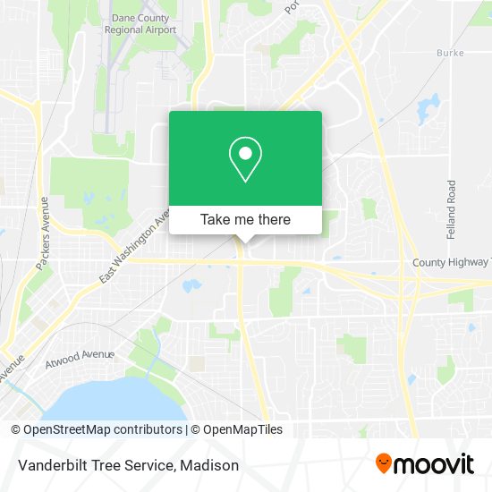 Vanderbilt Tree Service map