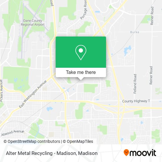 Alter Metal Recycling - Madison map