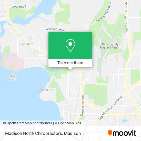 Madison North Chiropractors map