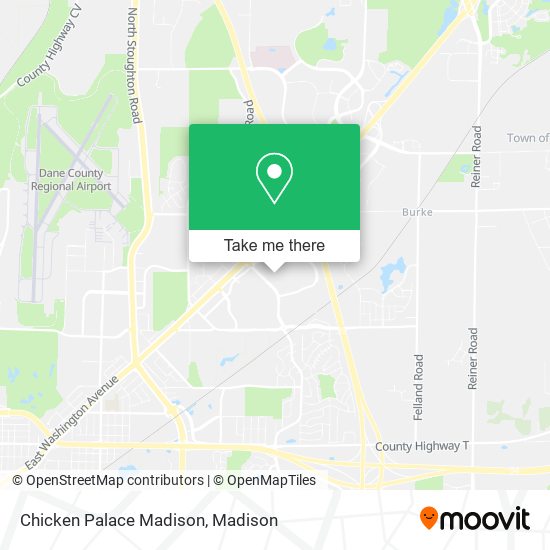 Chicken Palace Madison map