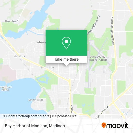 Mapa de Bay Harbor of Madison